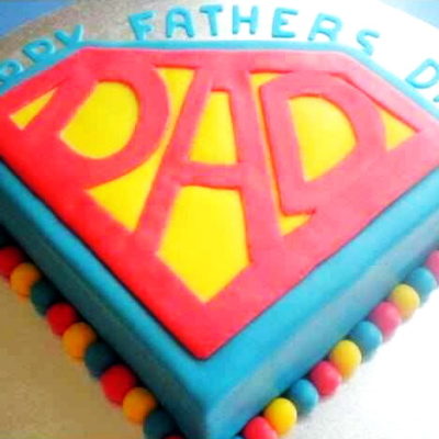 Super Dad Father's Day Cake in Lahore
