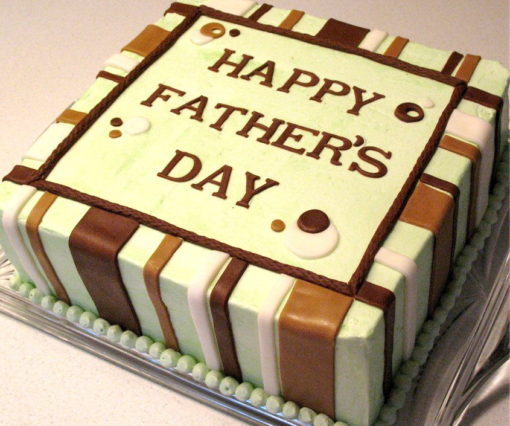 Brown Lines Father's Day Cake in Lahore
