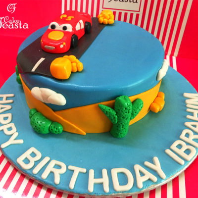 Car Journey Birthday Cake