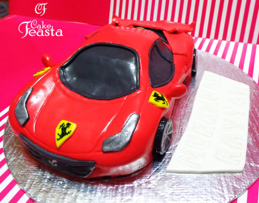 Red Ferrari Birthday Cake