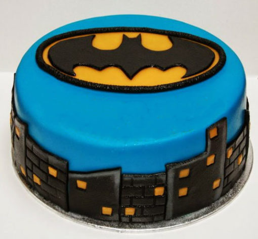 Blue Black Theme Batman Cake in lahore
