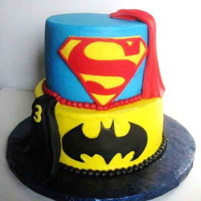 Batman Superman Cake in lahore
