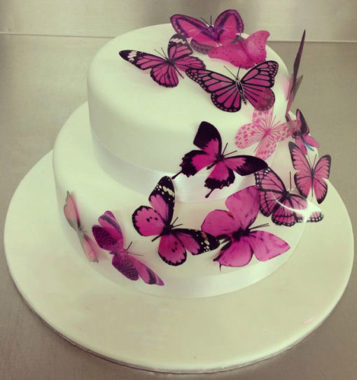 Purple Butterfly Cake in lahore