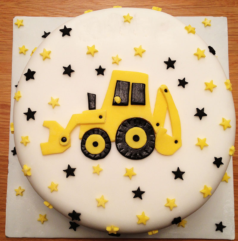 Easy Digger Birthday Cake - The Spirited Puddle Jumper