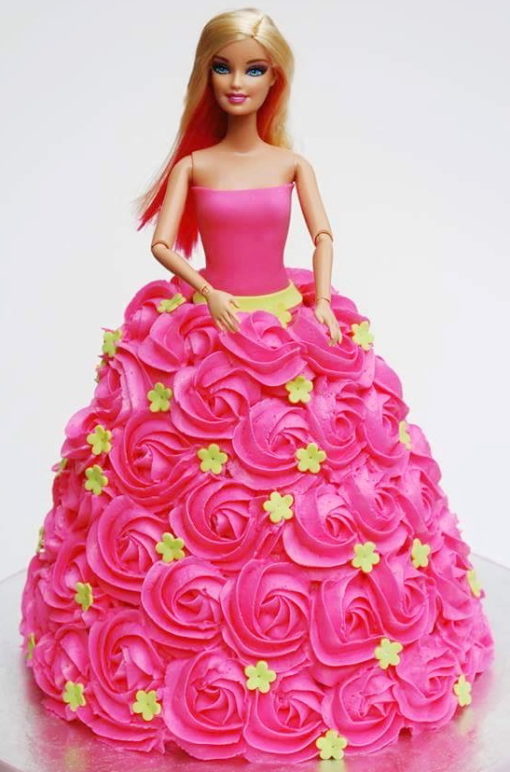 Barbie Roses Dress Cake character cakes in lahore