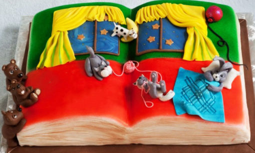 Goodnight Moon Book Cake in lahore