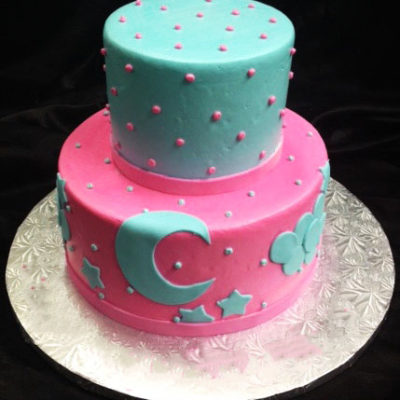 Goodnight Moon Pink Theme Cake in lahore