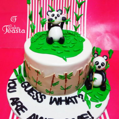 Panda Birthday Cake in Lahore