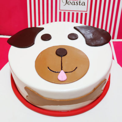 Brown Dog Birthday Cake