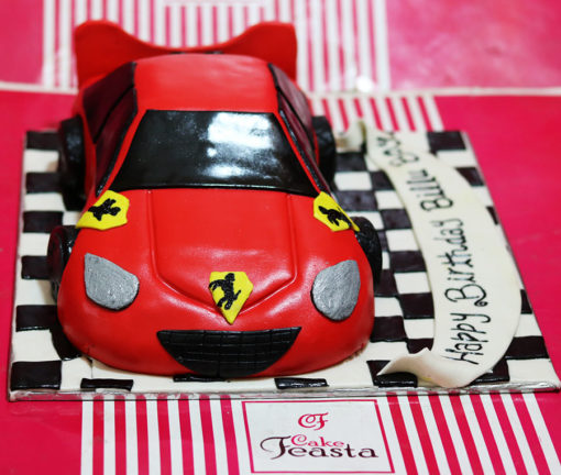 Red Edition Ferrari Birthday Cake