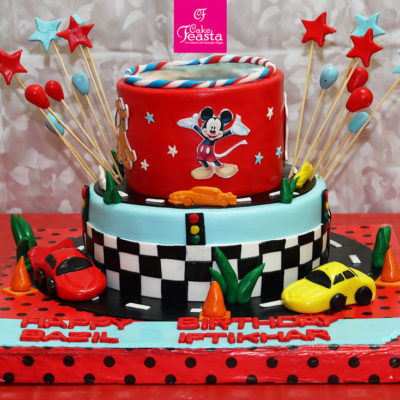 Cars Track Kids Birthday Cake