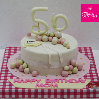 50 Years Mom Birthday Cake
