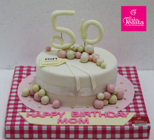 50 Years Mom Birthday Cake