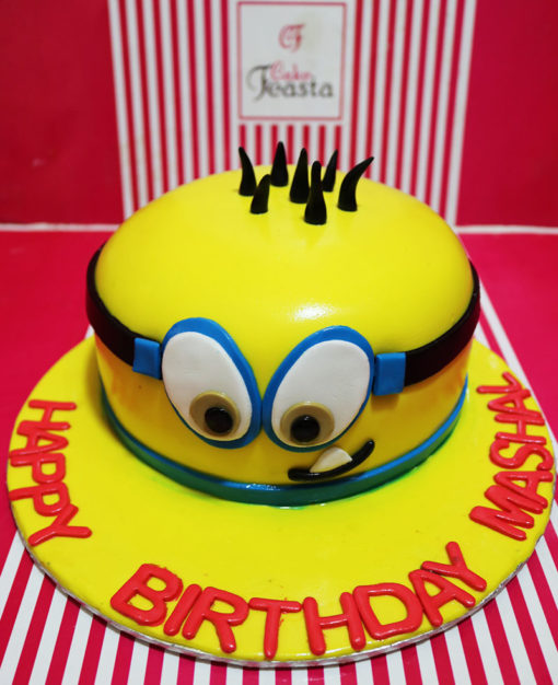 Naughty Minion Birthday Cake