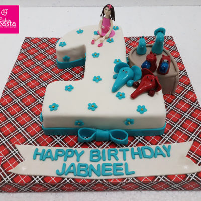 1st Digit kids birthday cake