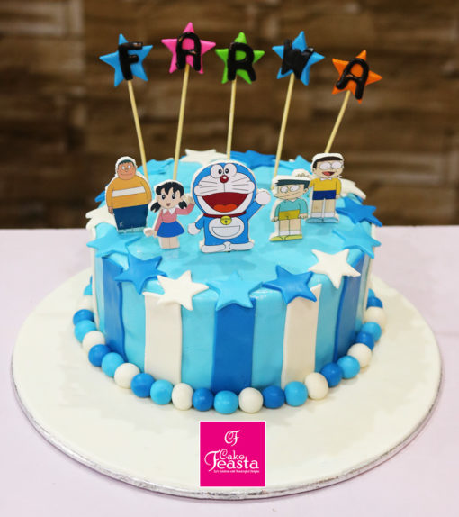 Doraemon Characters Kids Birthday Cake