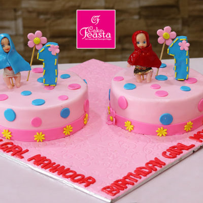 Twins Kids Birthday Cake