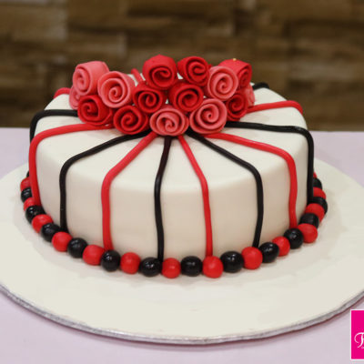 Small Roses Birthday Cake