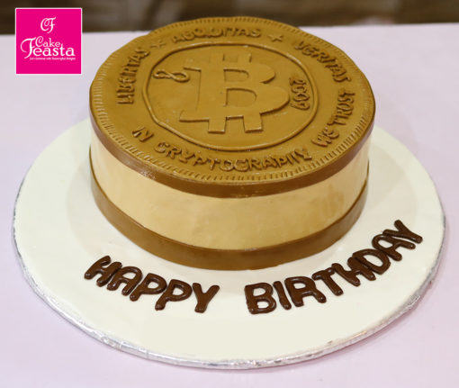 Bit Coins Users Birthday Cake