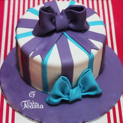 Gift Shaped Birthday Cake