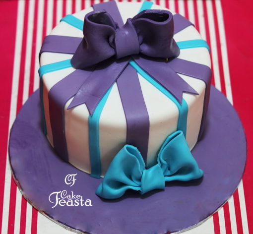 Gift Shaped Birthday Cake