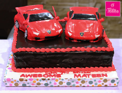 Lamborghini Cars Birthday Cake