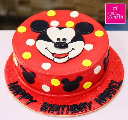 Mickey Mouse Red Birthday Cake