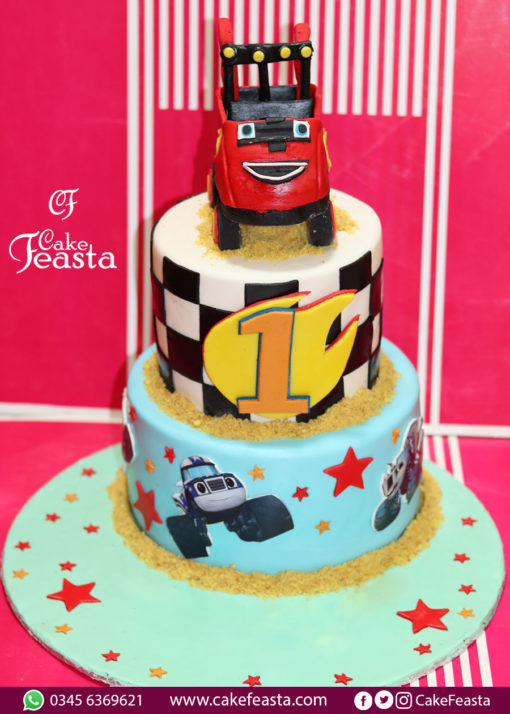 Racing Jumbo Car Birthday Cake
