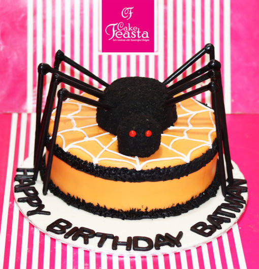 Spider Theme Birthday Cake