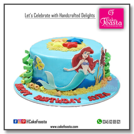 The Little Mermaid Birthday Cake