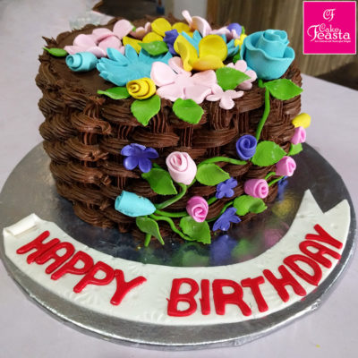 Tree Theme Birthday Cake