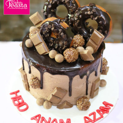 Chocolates Donuts Birthday Cake