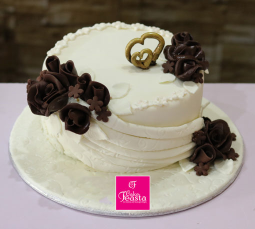 Chocolaty Roses Birthday Cake