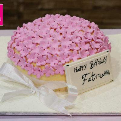 Pink Tiny Flowers Birthday Cake