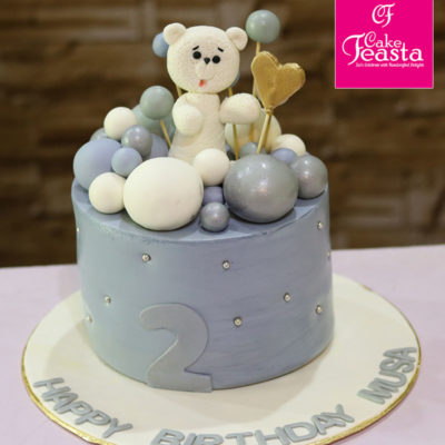 Teddy Bear Theme Birthday Cake