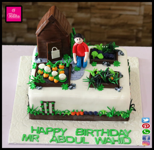 Agriculture Theme Birthday Cake