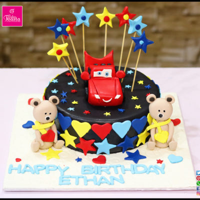 Car Teddy Bear Birthday Cake