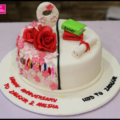Anniversay & Birthday Theme Cake
