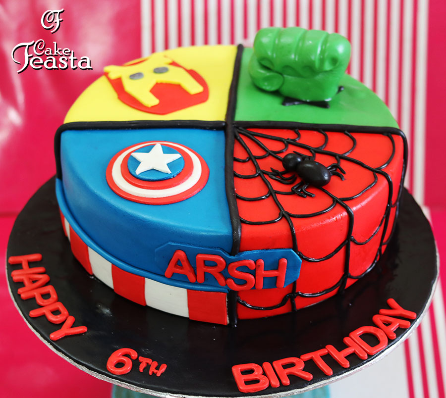 Superhero Theme Cakes - Customized Cakes | Order Online | Free Delivery ...