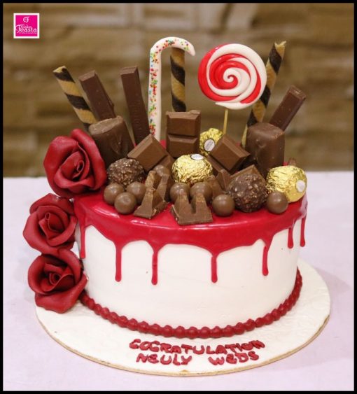 Red Choco Celebrations Cake