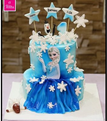 Frozen Theme Birthday Cake