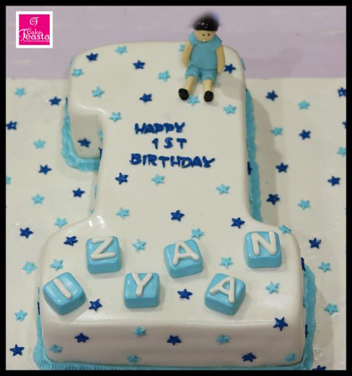 1st Boy Birthday Cake