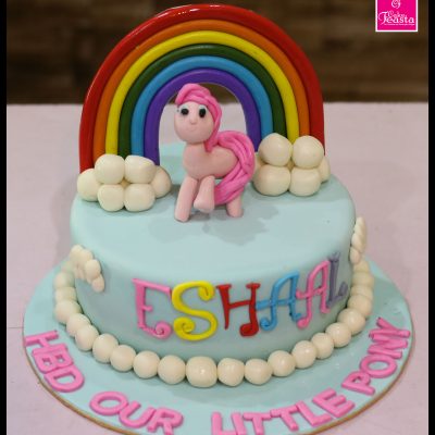 Pony Theme Girls Birthday Cake