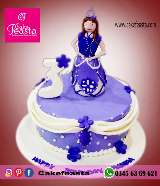 Blue-Doll-Birthday-Cake