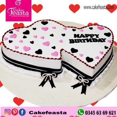 Pair-Hearts-Birthday-Cake
