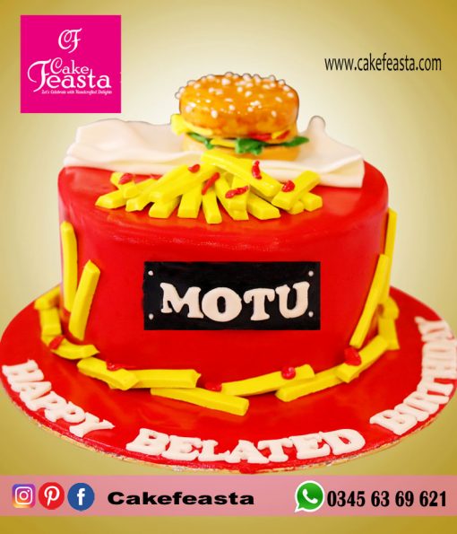 Motu Theme Birthday Cake