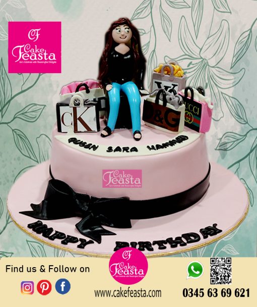 Brands Theme Girl Birthday Cake