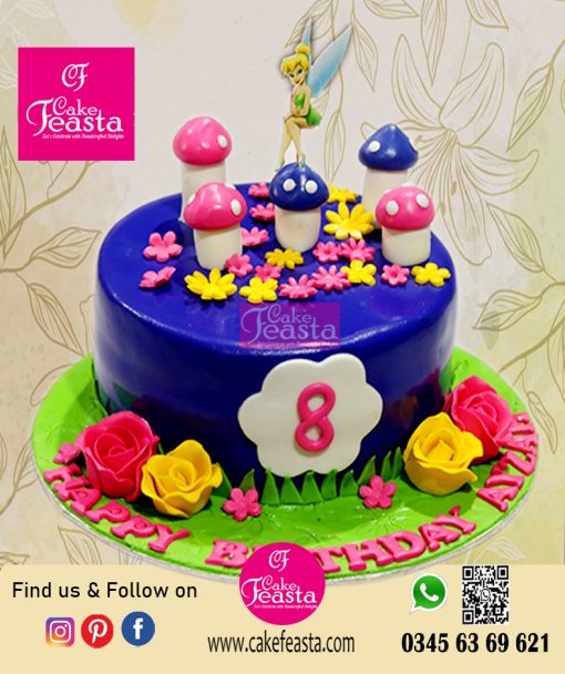 Pari Theme Girl Birthday Cake