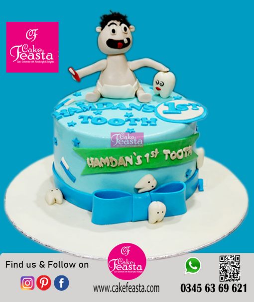1st Tooth Celebration Cake