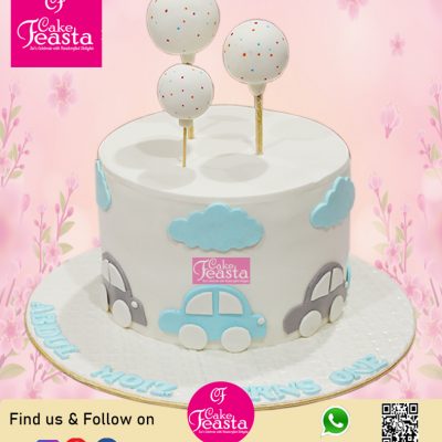 Balloons Theme Kids Birthday Cake